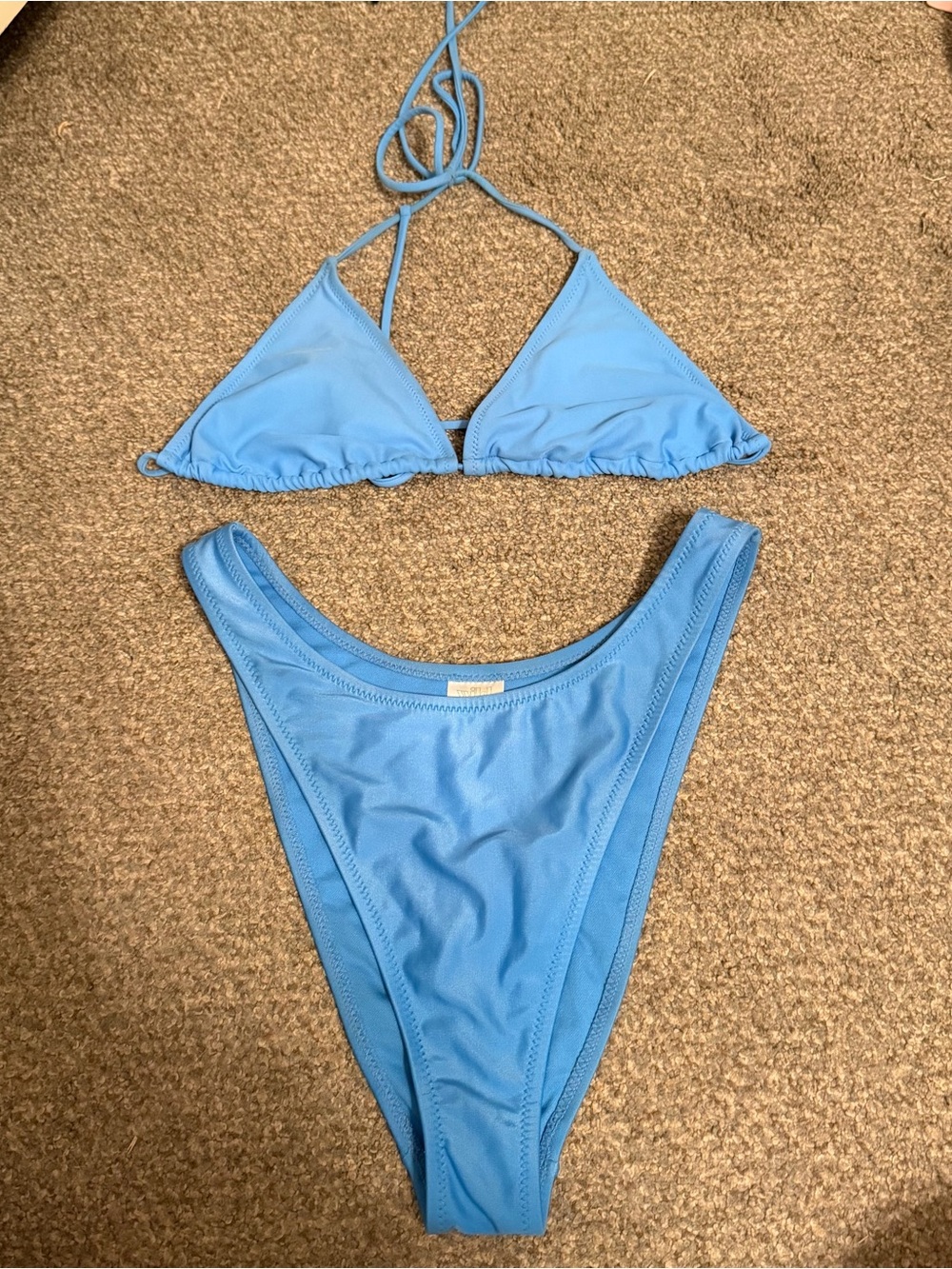 Target Light Blue Triangle Bikini Set
